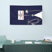 Afstuderen van de verpleegschool spandoek (Beurs)