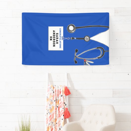 Afstuderen van de verpleegschool spandoek (Insitu)