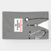 Afstuderen van de verpleegschool spandoek (Horizontaal)