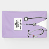 Afstuderen van de verpleegschool spandoek (Horizontaal)