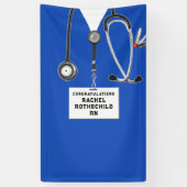 Afstuderen van de verpleegschool spandoek (Verticaal)