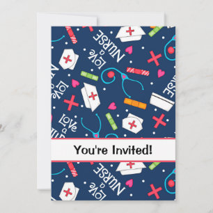 Afstuderen van de verpleegschool Vielebration Navy Kaart