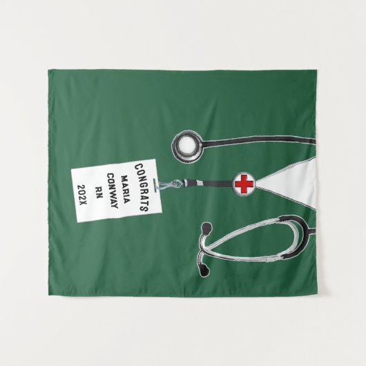 Afstuderen van de verpleegschool wandkleed (Voorkant (horizontaal))