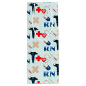 Afstuderen van de verpleegschool wijn cadeautas (Achterkant)