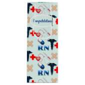 Afstuderen van de verpleegschool wijn cadeautas (Voorkant)