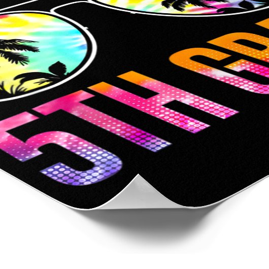 Afstuderen van de vijfde klas van de kleurstof poster (Hoek)