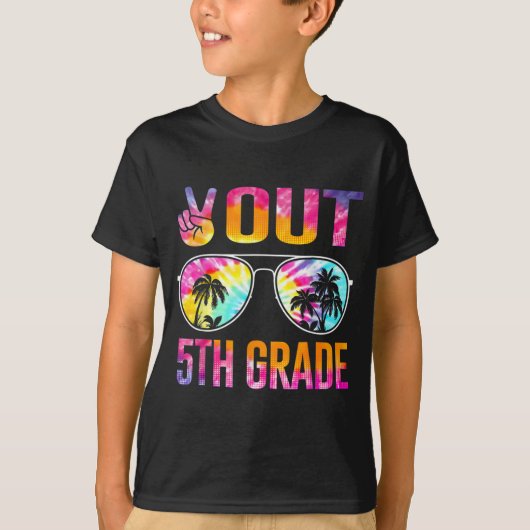 Afstuderen van de vijfde klas van de kleurstof t-shirt (Voorkant)