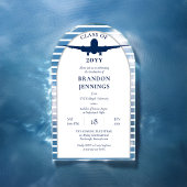 Afstuderen van de vliegschool voor piloot acryl uitnodigingen