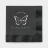 Afstuderen van de vlinder folie servetten (Voorkant)