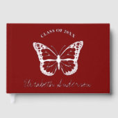 Afstuderen van de vlinder gastenboek (Voorkant)