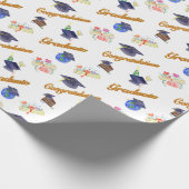 Afstuderen van de waterverf met Pet en diplomaat Cadeaupapier (Hoek)