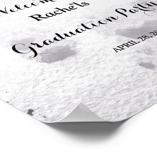 Afstuderen van de WATERVERF van de marine GEOMETRI Poster (Hoek)