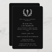 Afstuderen van de zwarte/witte Asclepius Medical S Kaart (Voorkant / Achterkant)