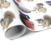 Afstuderen van dieren cadeaupapier (Rol Hoek)