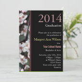 Afstuderen van een mooie bloem kaart (Staand voorkant)