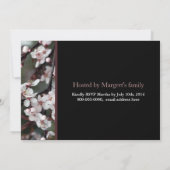 Afstuderen van een mooie bloem kaart (Achterkant)