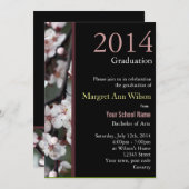 Afstuderen van een mooie bloem kaart (Voorkant / Achterkant)