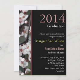 Afstuderen van een mooie bloem kaart