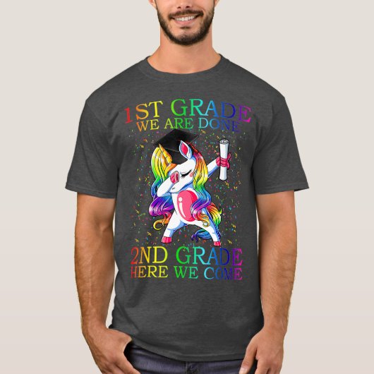 afstuderen van eerste graad Magische Unicorn T-shirt (Voorkant)