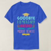 Afstuderen van elementaire schoolcadeaus naar midd t-shirt (Design voorkant)