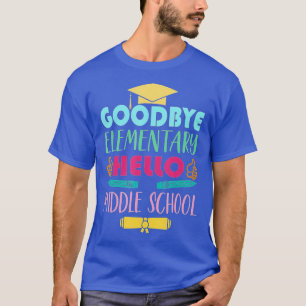 Afstuderen van elementaire schoolcadeaus naar midd t-shirt