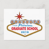 Afstuderen van Fabulous Afstuderen School 2016 (Ve Aankondigingskaart (Voorkant)
