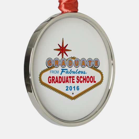 Afstuderen van Fabulous Afstuderen School 2016 (Ve Metalen Ornament (Rechts)