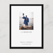 Afstuderen van galerij Lijst Aankondiging Briefkaa (Voorkant)