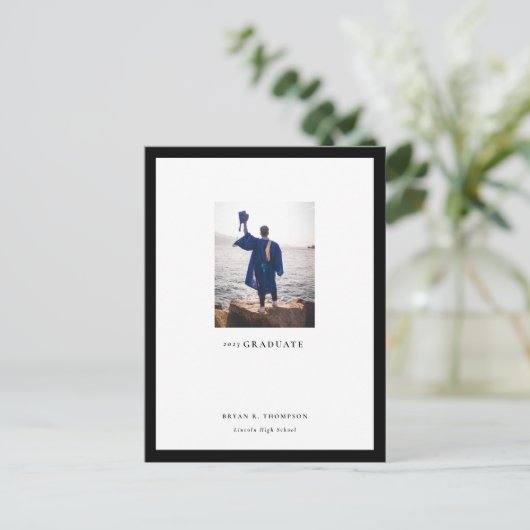 Afstuderen van galerij Lijst Aankondiging Briefkaa (Staand voorkant)