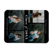 Afstuderen van geraffineerd collage, EDITABLE KLEU Magneet (Horizontaal)