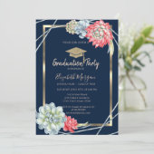 Afstuderen van goudAfstudeerder Pet Waterverf woes Kaart (Staand voorkant)