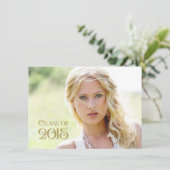 Afstuderen van goudConfetti Kaart (Staand voorkant)