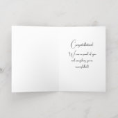 Afstuderen van goudolie folie wenskaart (Binnenlaag)