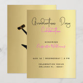 Afstuderen van het Afrikaanse Amerikaanse Girls Go Kaart (Voorkant / Achterkant)