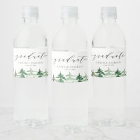 Afstuderen van het bos in de rustieke Waterverf