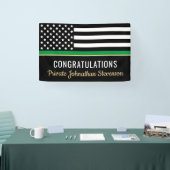 Afstuderen van het Leger Dunne Groene Lijn Spandoek (Beurs)