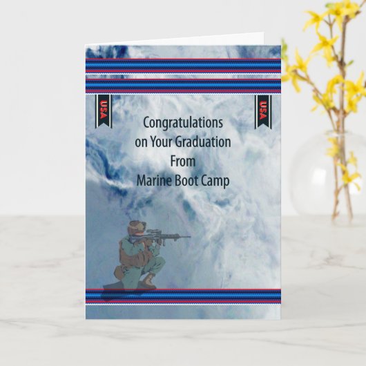 Afstuderen van het mariene trainingskamp kaart (Gele Bloem)