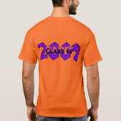 Afstuderen van het Paars van 2009 T-shirt (Achterkant)