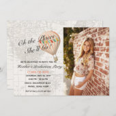 Afstuderen van Hot Air Balloon Kaart (Voorkant / Achterkant)