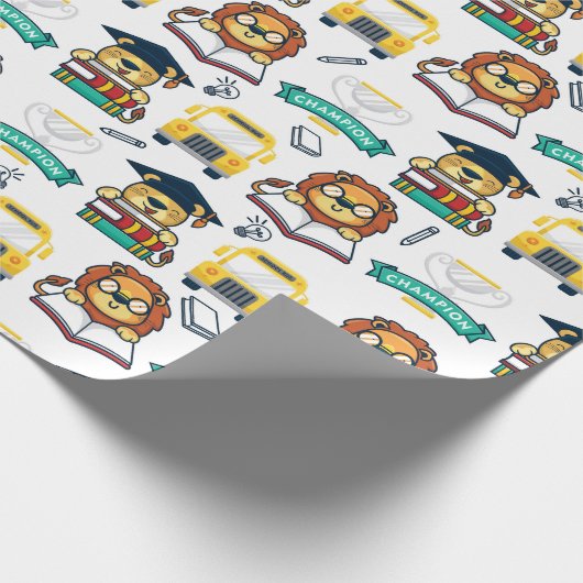 Afstuderen van kinderen cadeaupapier (Hoek)