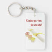 Afstuderen van Kindergarten, aangepaste verticale  Sleutelhanger (Voorkant)