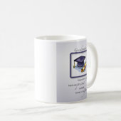 Afstuderen van kleindochter Gefeliciteerd Koffiemok (Voorkant rechts)