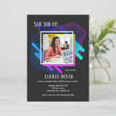 Afstuderen van kunst en ontwerp kaart (Staand voorkant)