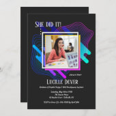 Afstuderen van kunst en ontwerp kaart (Voorkant / Achterkant)