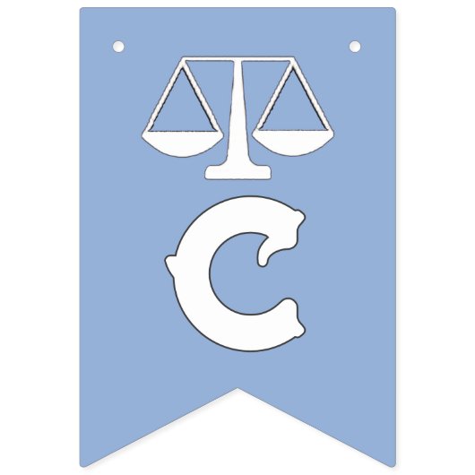 Afstuderen van Law School Bunting Flags Vlaggetjes (Eerste vlag)