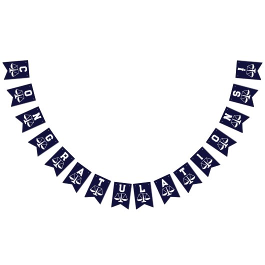 Afstuderen van Law School Bunting Flags Vlaggetjes (Alle)