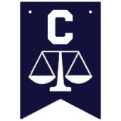 Afstuderen van Law School Bunting Flags Vlaggetjes (Eerste vlag)