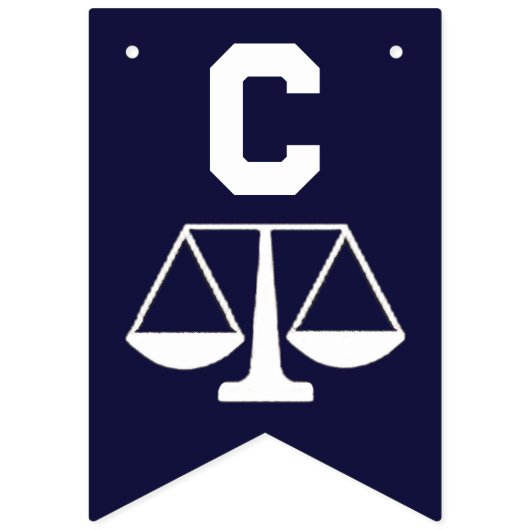 Afstuderen van Law School Bunting Flags Vlaggetjes (Eerste vlag)