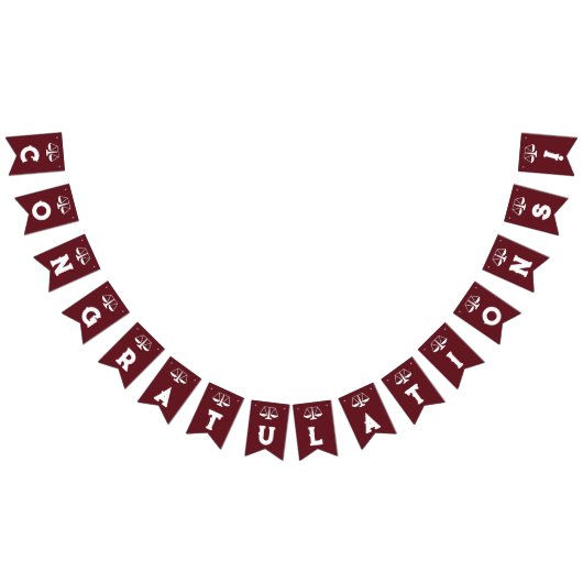 Afstuderen van Law School Bunting Flags Vlaggetjes (Alle)