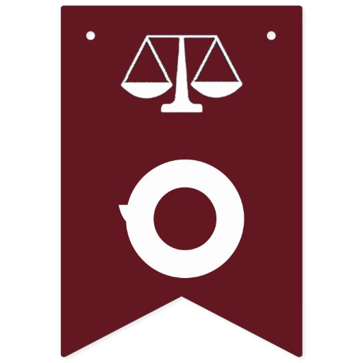 Afstuderen van Law School Bunting Flags Vlaggetjes (Tweede vlag)